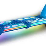 ايفو سكوتر بضوء فلاش بعجلتين ازرق سكوتر عجلتين EVO