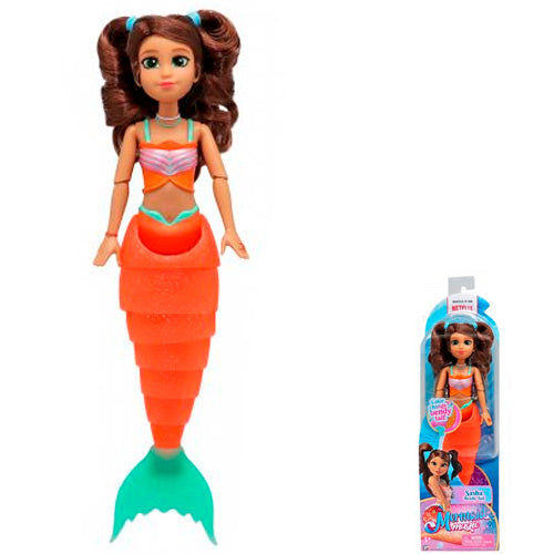 ميرميد ماجيك دمية ساشا بزعنفة متغيرة اللون دمى الشخصيات Mermaid Magic