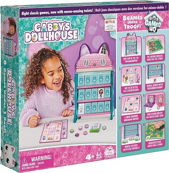 غابي دول هاوس العاب جماعية 8 في 1 العاب لوحية Gabby Dollhouse