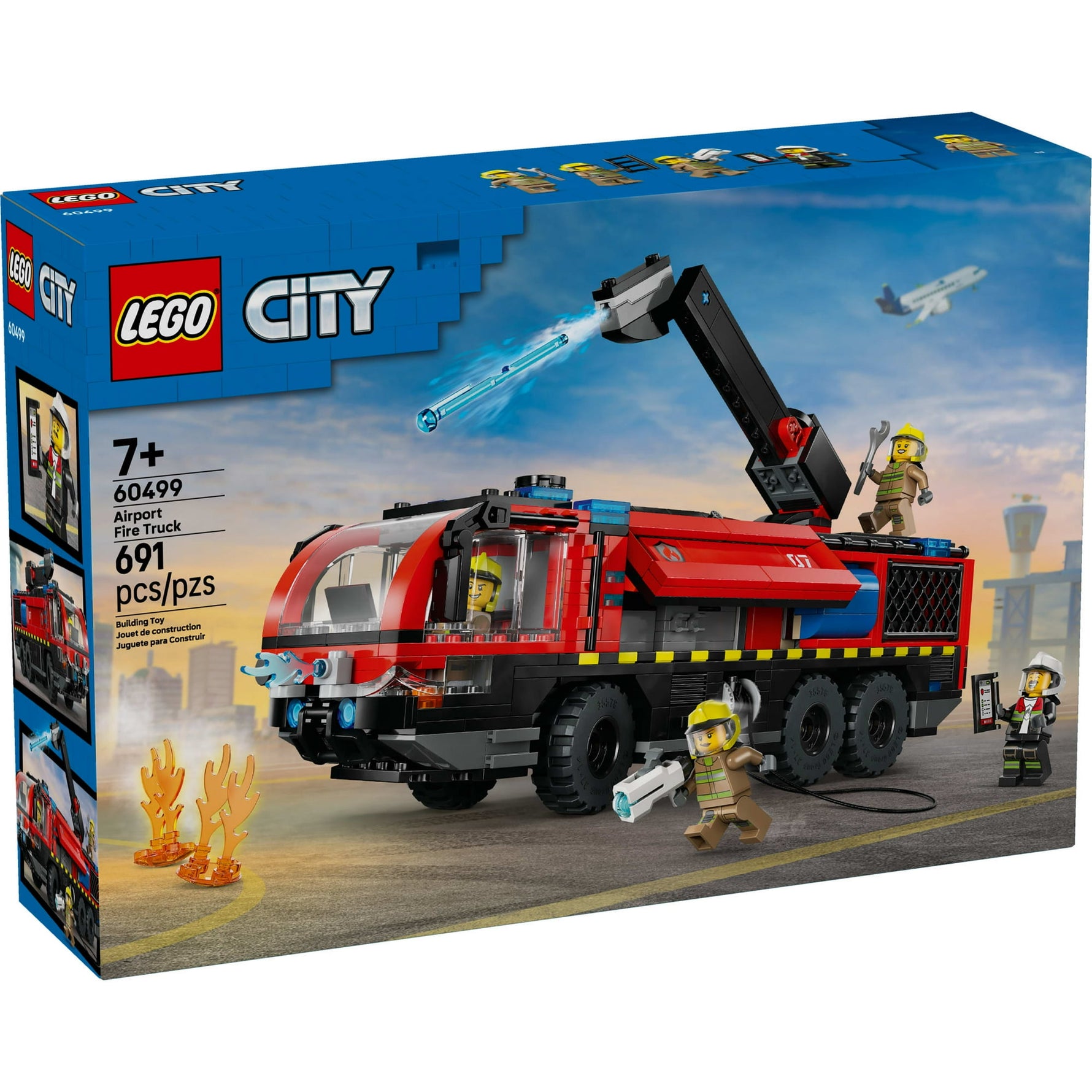 ليجو 60499 سيتي شاحنة إطفاء المطار مكعبات التركيب LEGO