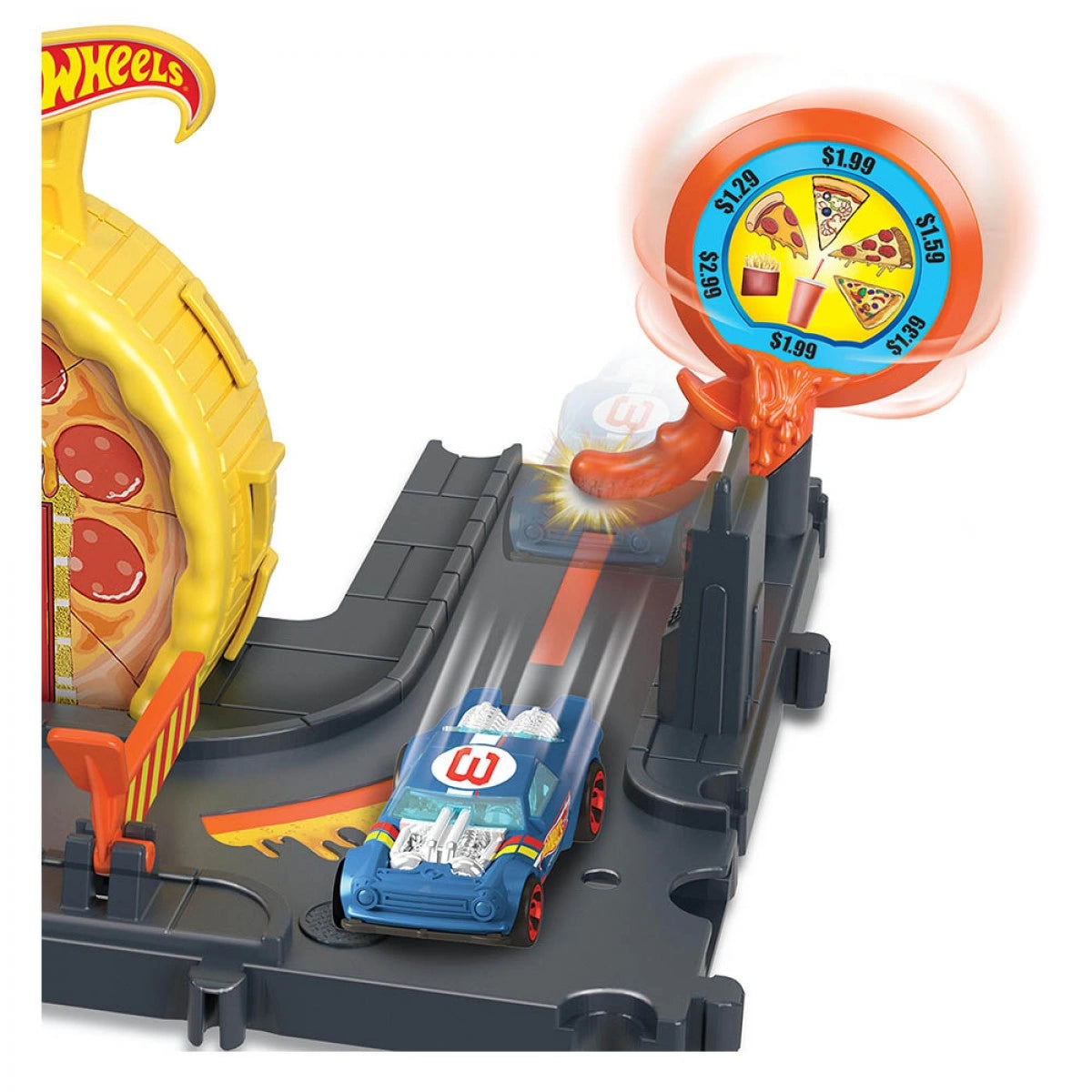 هوت ويلز مسار استلام بيتزا سيتي سبيدي مركبات مع مسار HotWheels