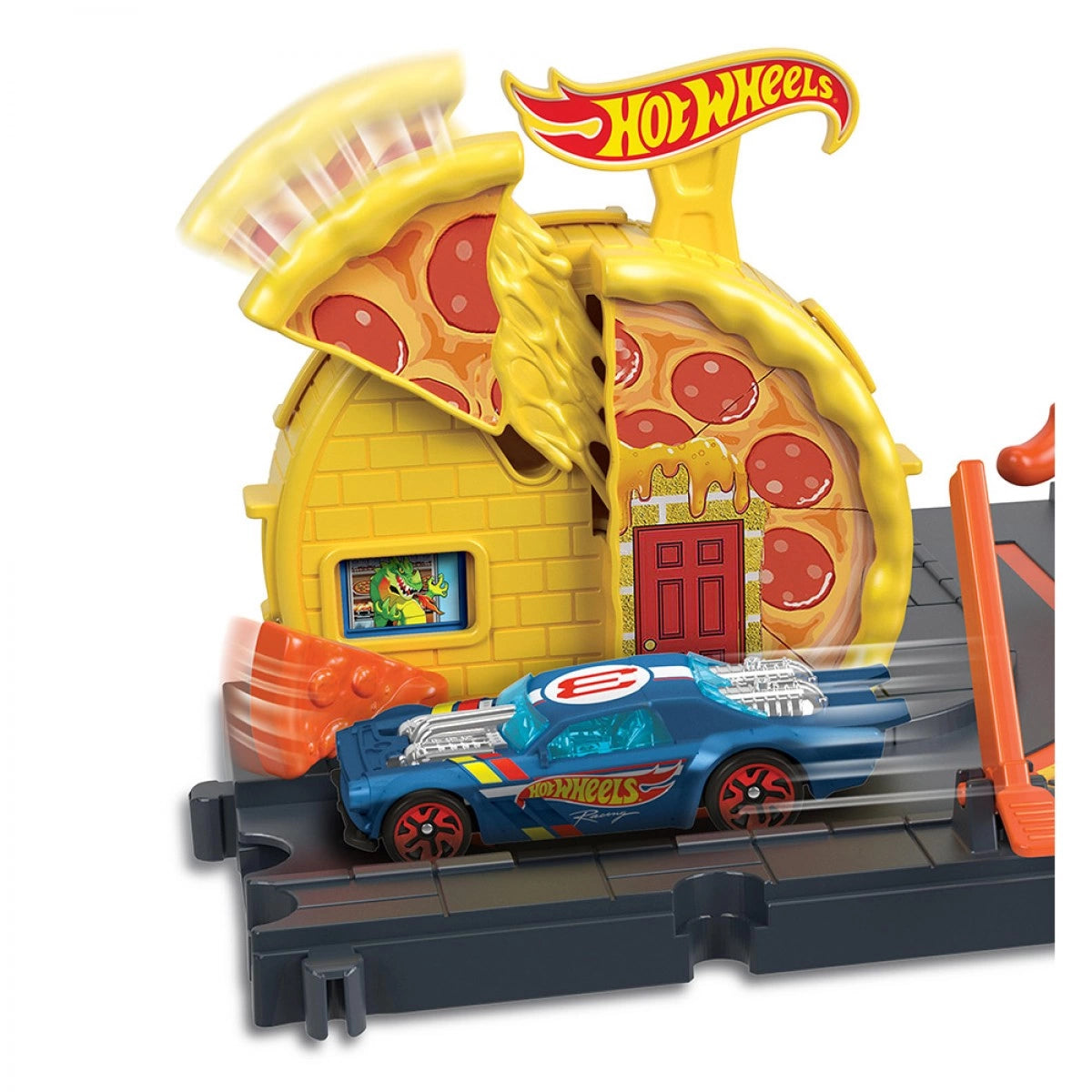هوت ويلز مسار استلام بيتزا سيتي سبيدي مركبات مع مسار HotWheels