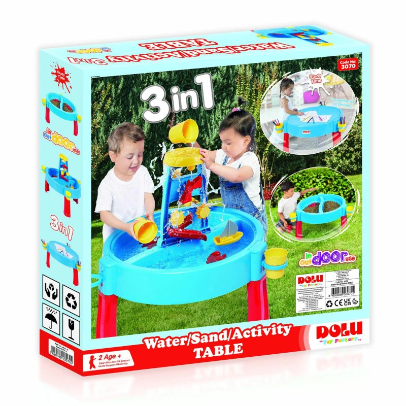 دولو طاولة انشطة مائية ورملية 3 في 1 طاولات الماء Dolu