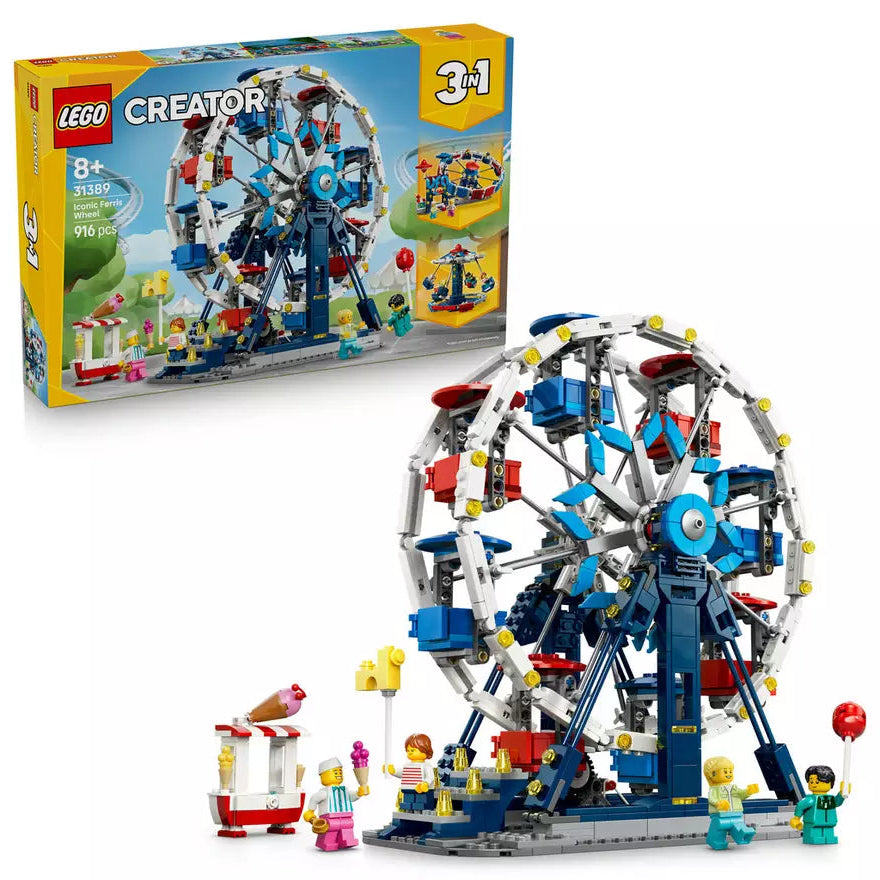 ليجو كريتور 31389 عجلة فيريس الأيقونية 3 في 1 مكعبات التركيب LEGO