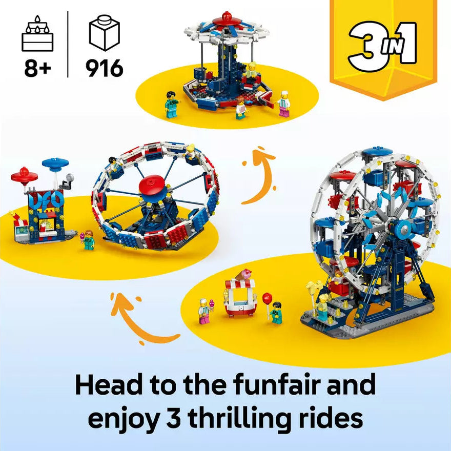 ليجو كريتور 31389 عجلة فيريس الأيقونية 3 في 1 مكعبات التركيب LEGO
