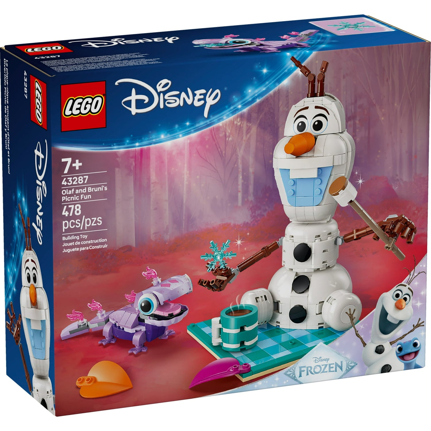 ليجو 43267 ديزني مرح نزهة أولاف وبروني مكعبات التركيب LEGO