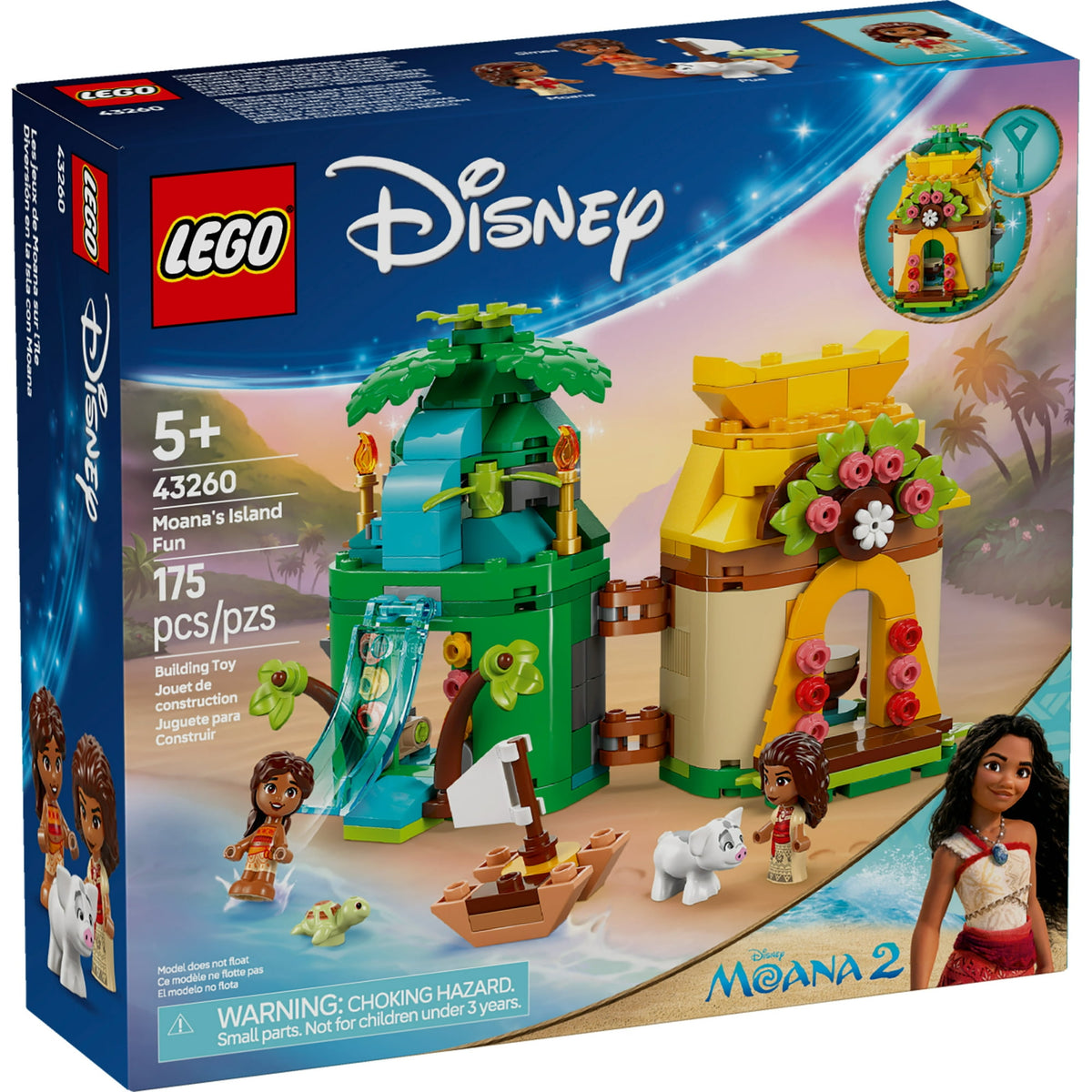 ليجو 43260 ديزني جزيرة مرح موانا مكعبات التركيب LEGO