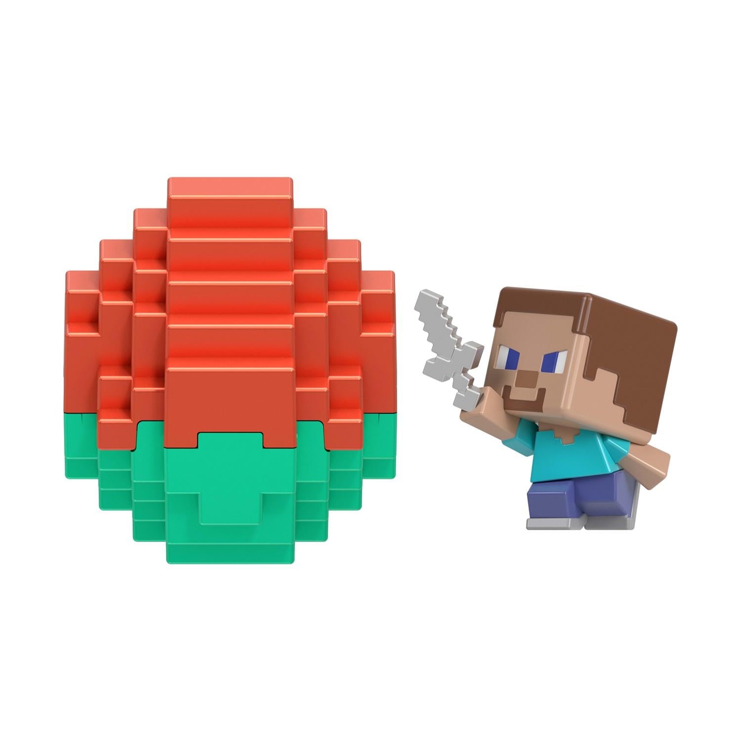 بيضة ماينكرافت صغيرة مع مجسم ستيف مجسمات الشخصيات Minecraft