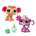 ليتلست بت شوب مجسم فيل وقرد البابون مجسمات الحيوانات Littlest Pet Shop