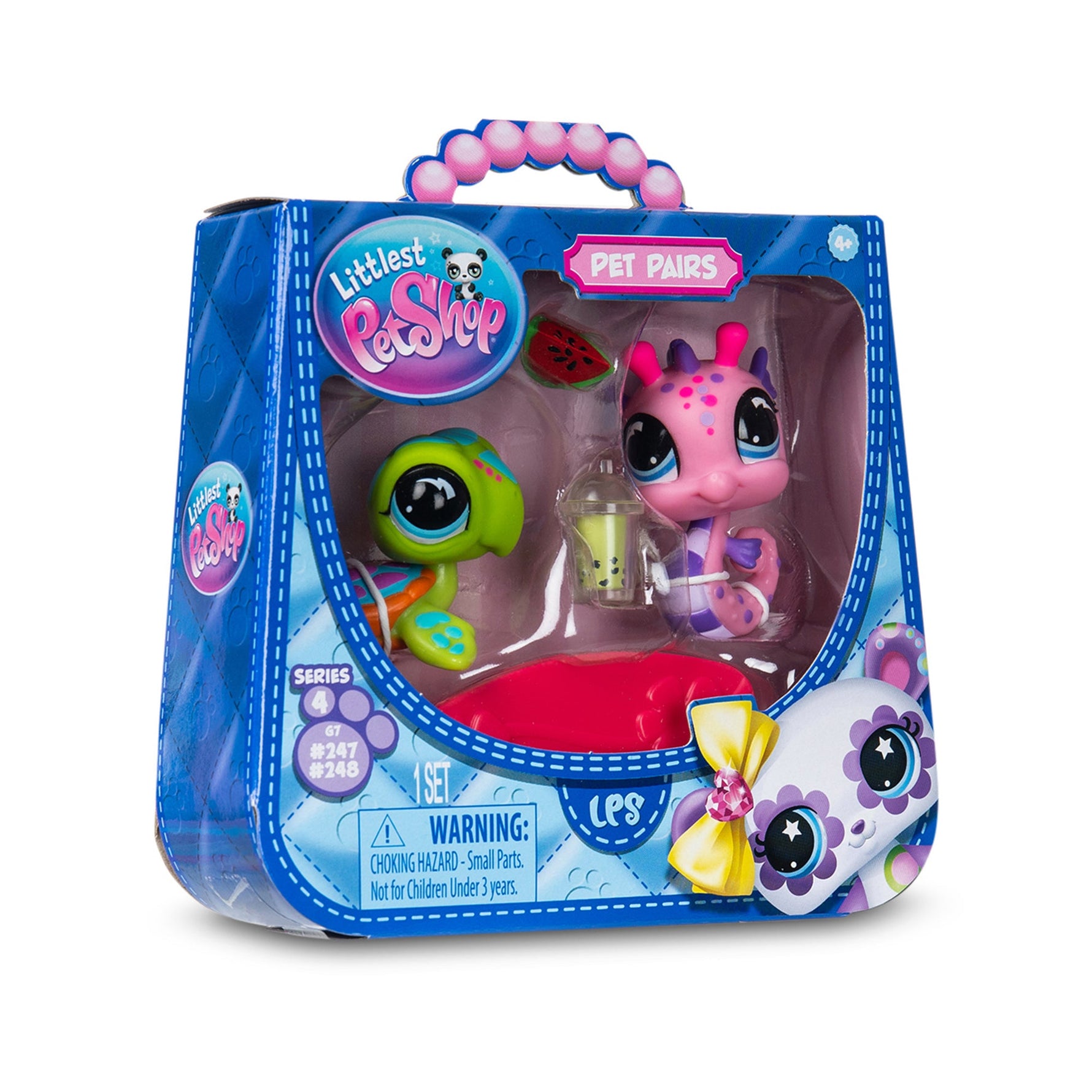 ليتلست بت شوب مجسم فرس البحر والسلحفاة مجسمات الحيوانات Littlest Pet Shop