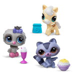 ليتلست بيت شوب مجموعة وجبات خفيفة الثلاثية مجسمات الحيوانات Littlest Pet Shop