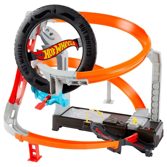 هوت ويلز مضمار سيتي هايبر بوست مركبات مع مسار HotWheels