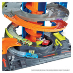 هوت ويلز العاب سيتي ميجا جراج مع مصعد حلزوني سيارات داي كاست HotWheels