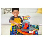 هوت ويلز العاب سيتي ميجا جراج مع مصعد حلزوني سيارات داي كاست HotWheels