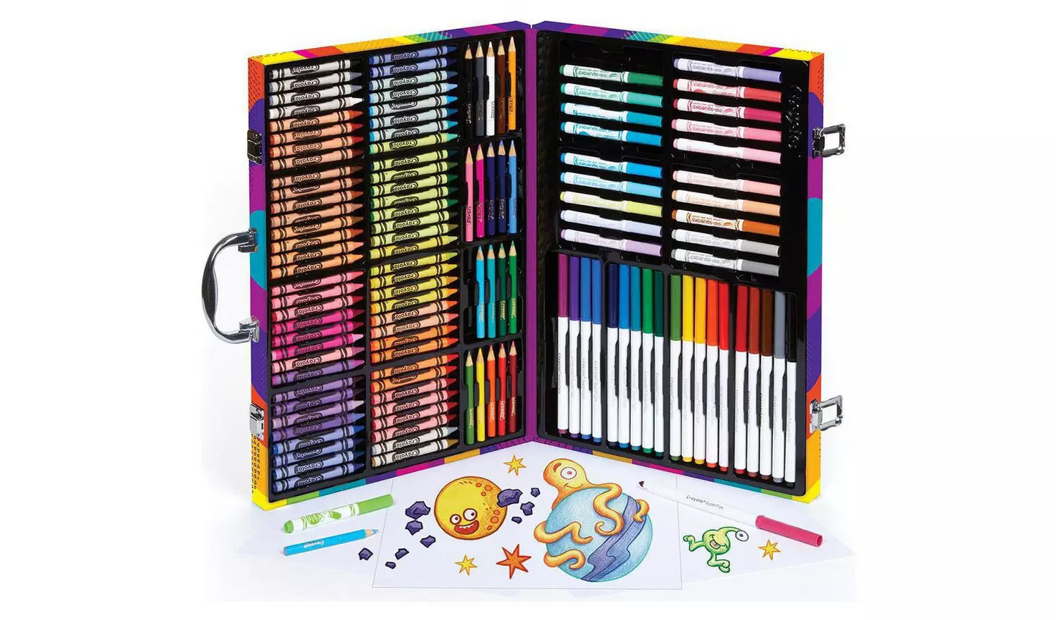 كرايولا حقيبة إلهام الفن مع أقلام تلوين رسم و تلوين Crayola