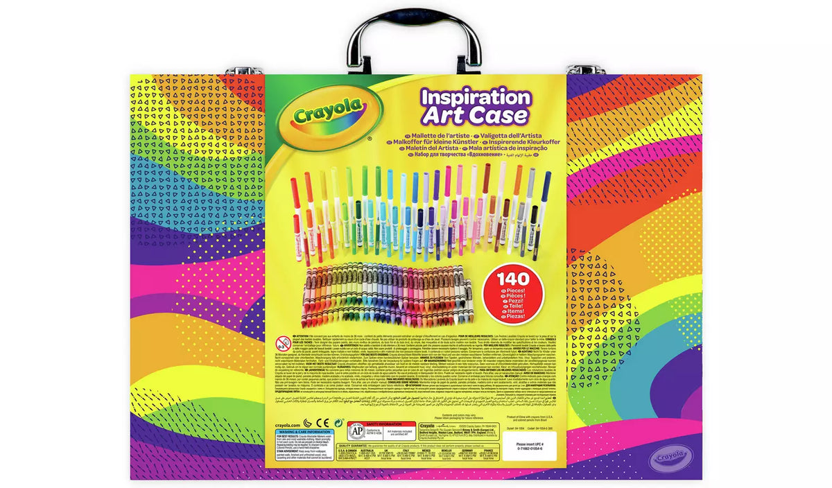 كرايولا حقيبة إلهام الفن مع أقلام تلوين رسم و تلوين Crayola