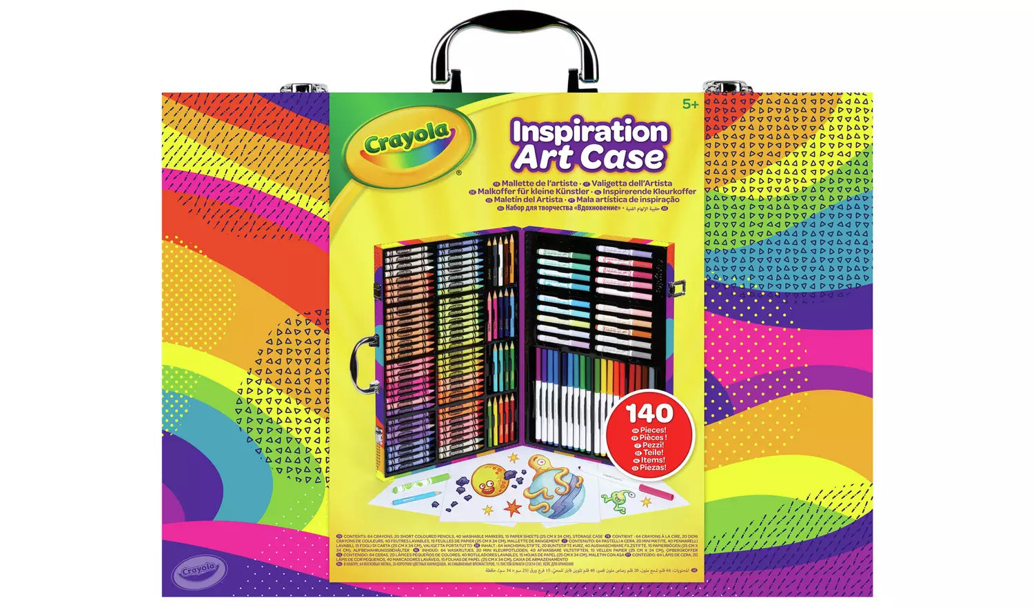 كرايولا حقيبة إلهام الفن مع أقلام تلوين رسم و تلوين Crayola