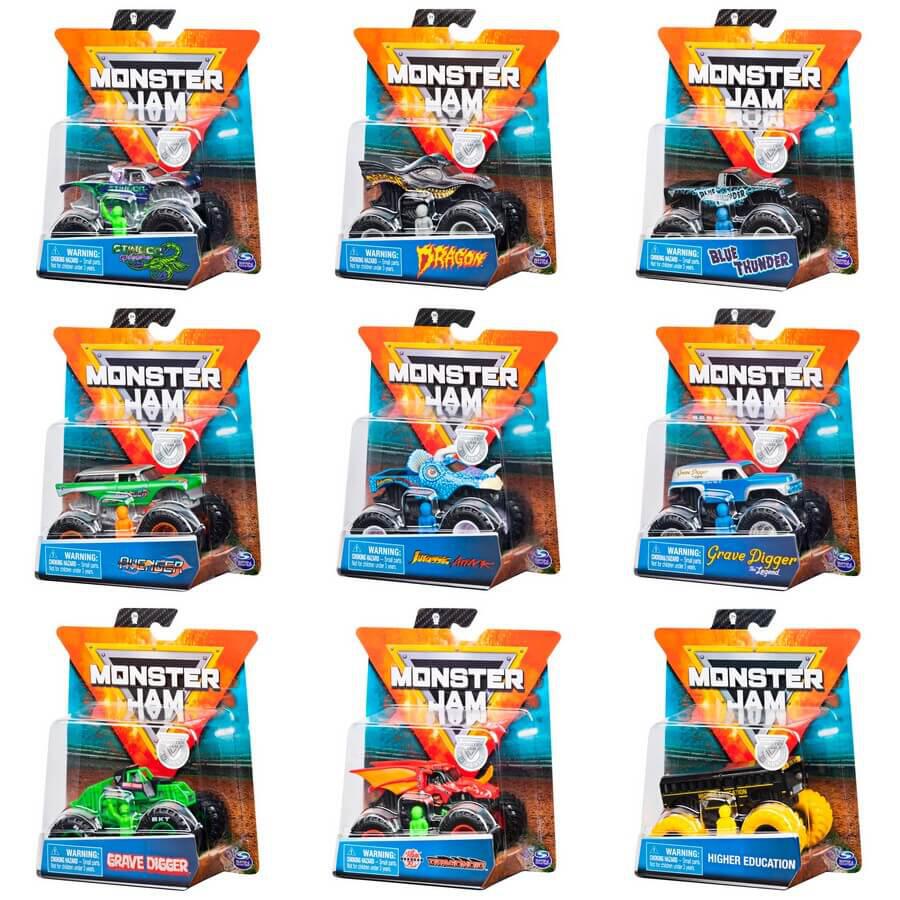 مونستر جام شاحنات 1:64 متنوع سيارات داي كاست Monster Jam