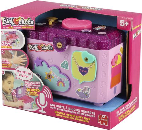 فان لوكيتس صندوق مجوهرات سيكريت الخرز والاكسسوارات FUNLOCKETS