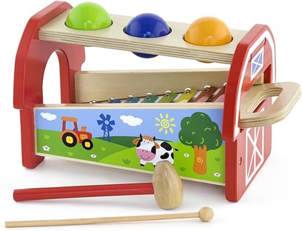 فيجا لعبة المطرقة و واكسيليفون الخشبي مواليد تفاعلي VIGA