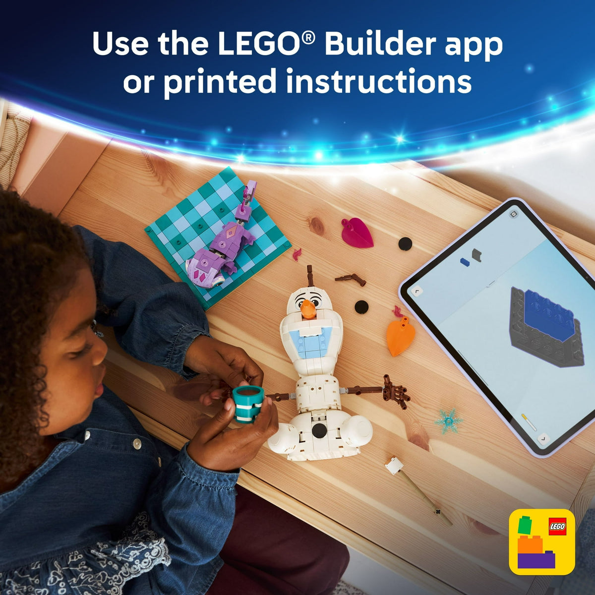 ليجو 43267 ديزني مرح نزهة أولاف وبروني مكعبات التركيب LEGO