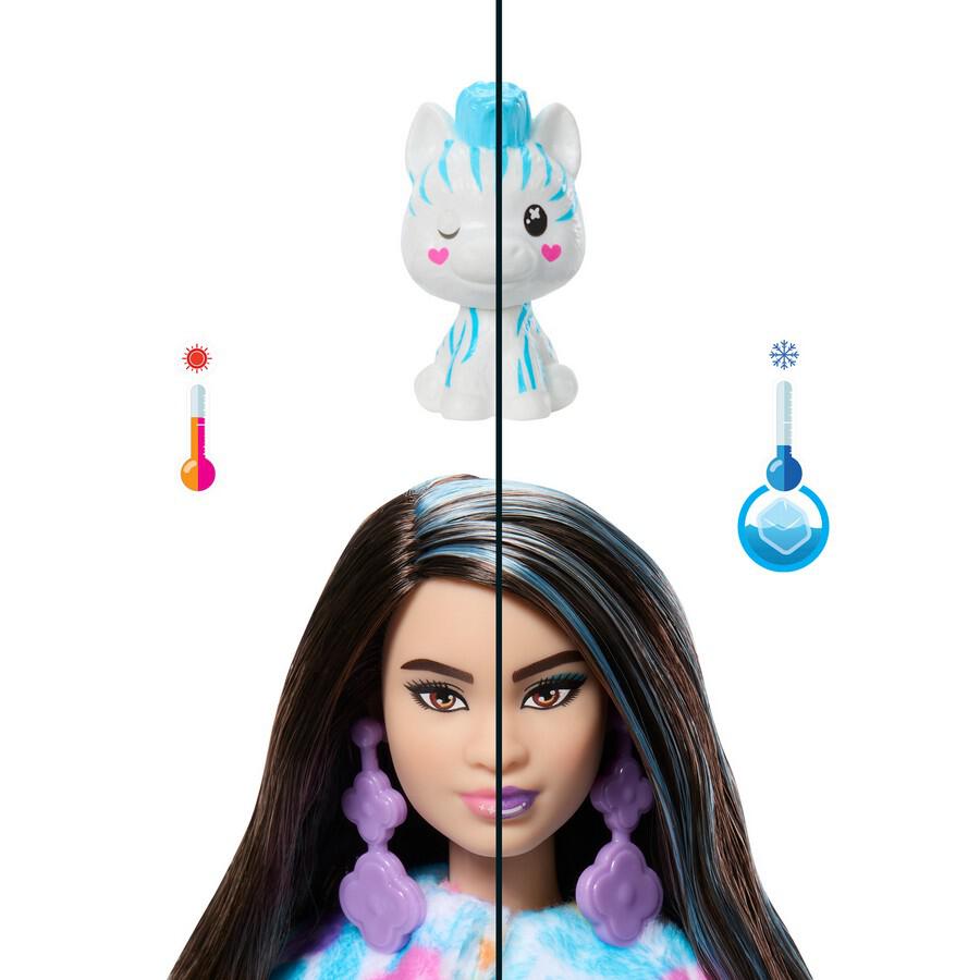 باربي دمية واكسسوارات كيوتي ريفيل زي زيبرا دمية مع اكسسوارات Barbie