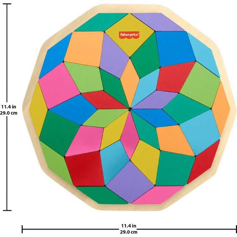 فيشر برايس بزل ماندالا هندسي الخشبي العاب البزل Fisher-Price