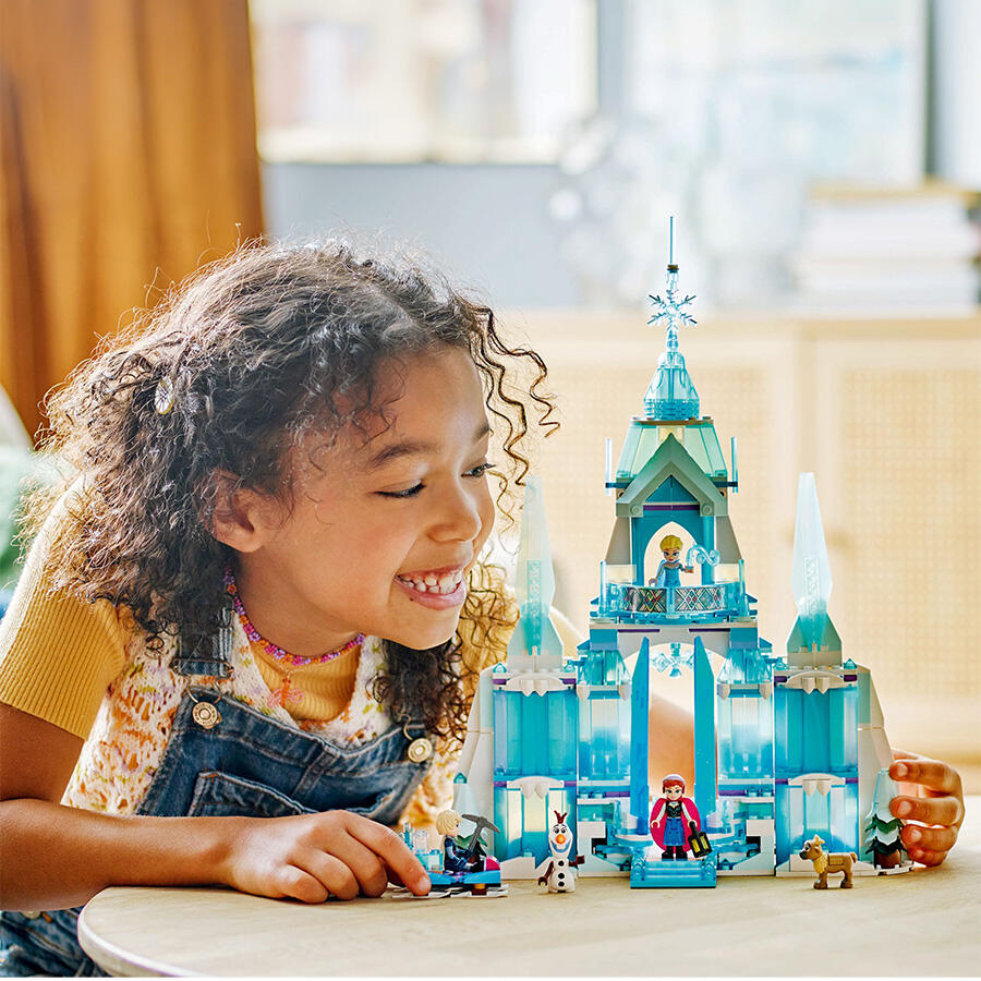 ليجو ديزني فروزن ألاميرة إلسا قصر الجليد مكعبات التركيب LEGO