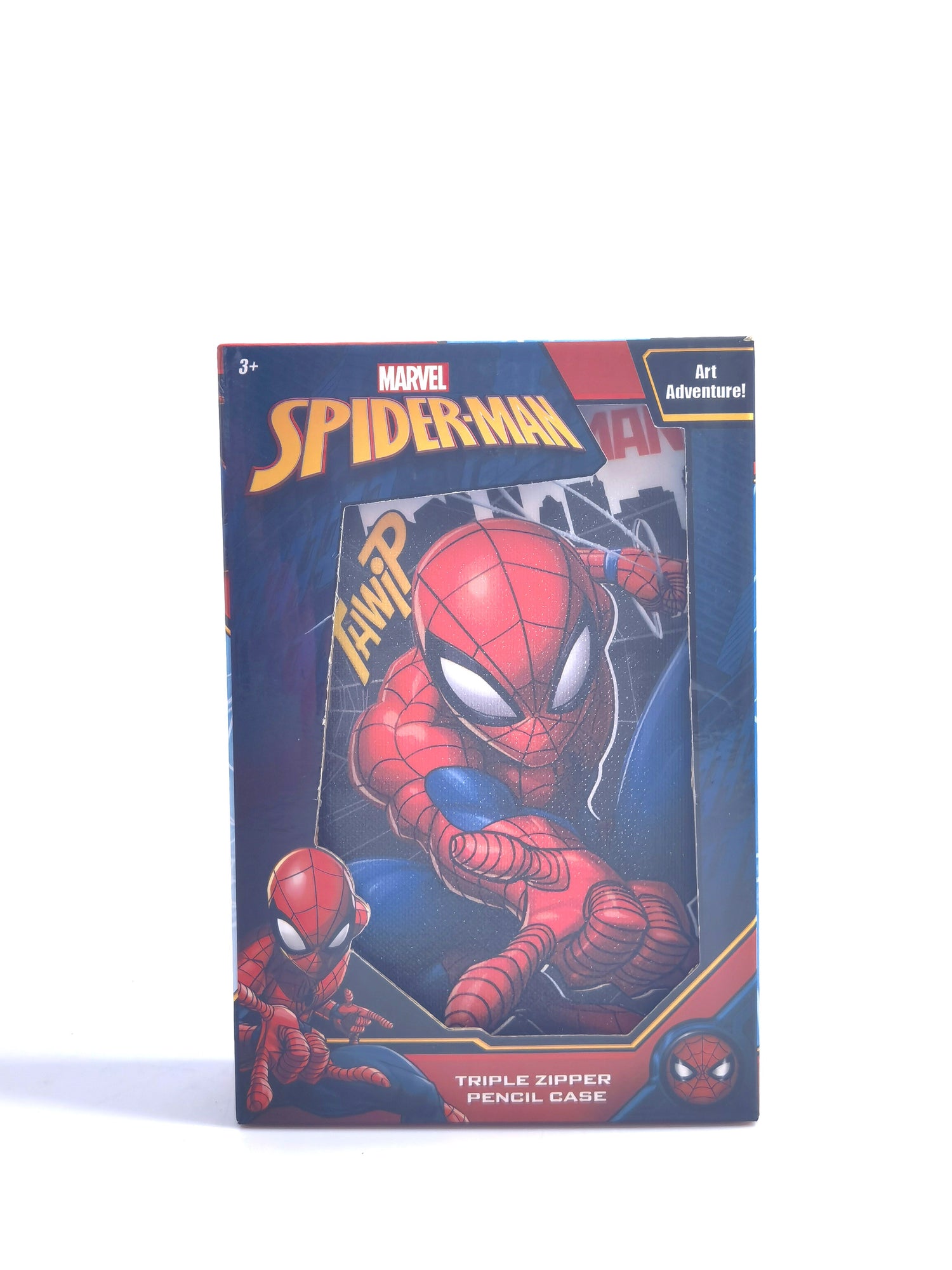 مارفل سبايدرمان مقلمية حافظة اقلام بسحاب ثلاثي أدوات مدرسية Marvel