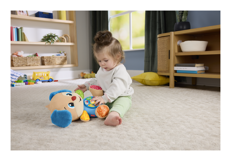 فيشر برايس جرو اضحك وتعلم ازرق الالعاب القطنية Fisher-Price