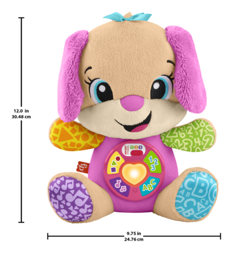 فيشر برايس جرو اضحك وتعلم وردي الالعاب القطنية Fisher-Price