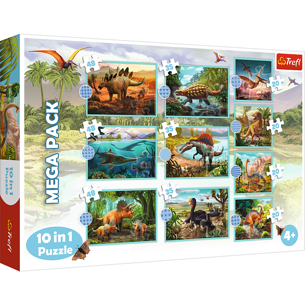بزل الديناصورات 10 في 1 العاب البزل Trefl