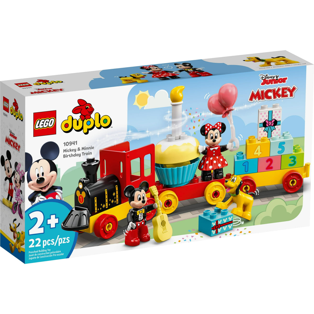 ليجو 10941 دبلو قطار عيد ميلاد ميكي وميني مكعبات التركيب LEGO