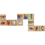 فيجا لعبة سيارات دومينو الخشبية 28 قطعة العاب لوحية VIGA