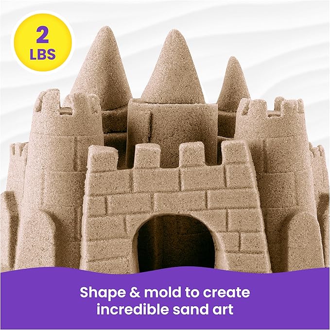 كينتيك ساند كيس رمل بني للشاطئ تشكيل الرمل Kinetic SAND