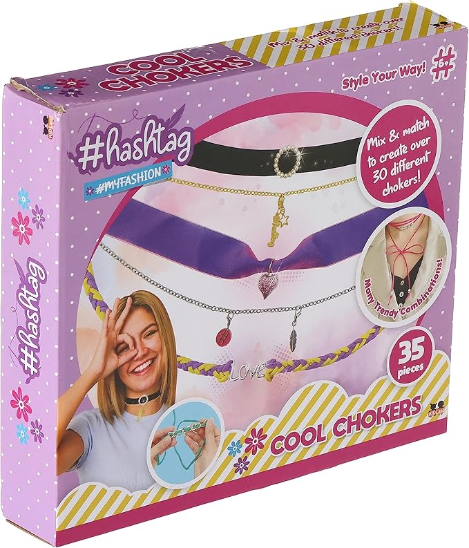 هاشتاج قلادة شوكر من ماي فاشن الخرز والاكسسوارات Hashtag