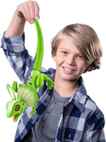 روبو ألايف لعبة سحلية مضيئة برقبة مكشكشة الوان متنوعه 10 سم مجسمات الحيوانات Zuru