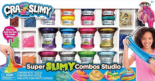 كريز سلايمي سلايم كومبو متعدد الألوان سلايم Cra-Z-Slimy