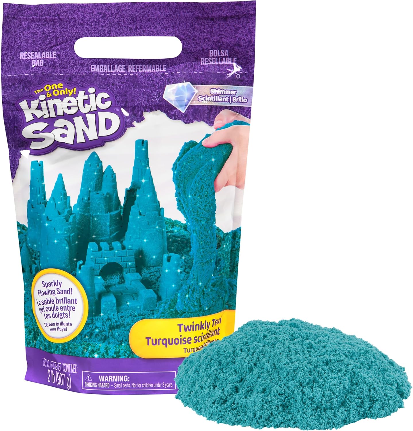 كينتك ساند حقيبة رمل ازرق تشكيل الرمل Kinetic SAND