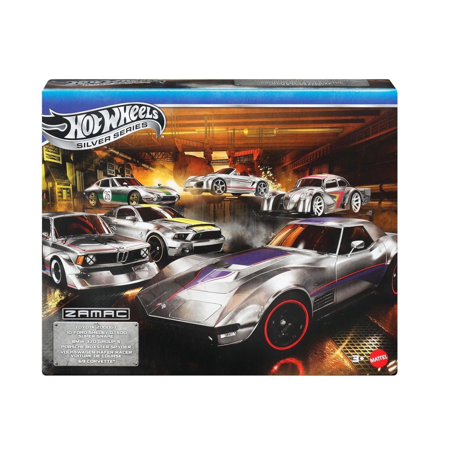 هوت ويلز مجموعة زاماك المكونة من 6 سيارات العاب البطاقات HotWheels