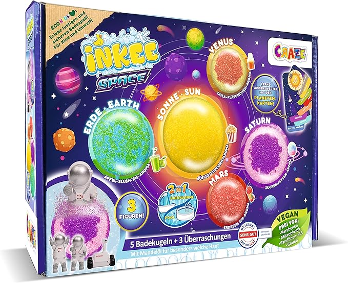 كرايز إنكي سبيس 5 قنابل استحمام سلايم CRAZE