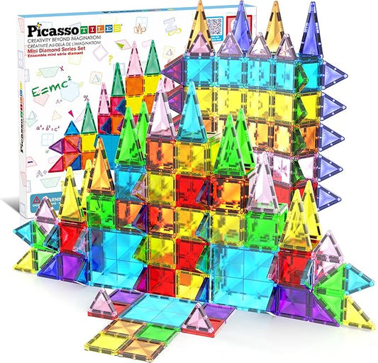 بيكاسو تايلز مكعبات مسار رخامي 60 قطعة مكعبات المغناطيس Picasso Tiles