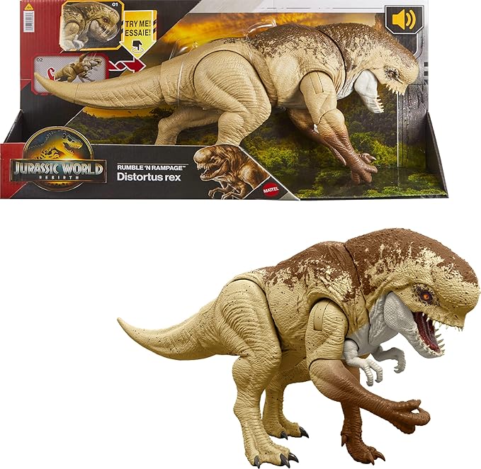 جوراسيك ورلد ديناصور ديستورتوس ريكس رامبل مجسمات الحيوانات Jurassic World