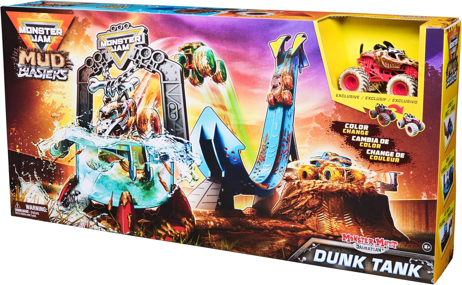 مونستر جام لعبة دبابة طين بلاسترز دونك مركبات مع مسار Monster Jam