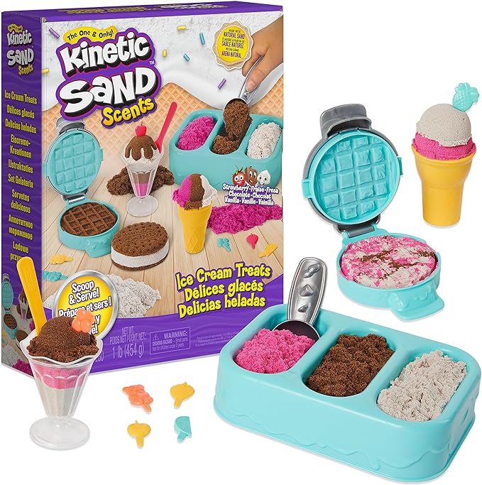 كينتيك ساند الآيس كريم بالرمال الحركية تشكيل الرمل Kinetic SAND
