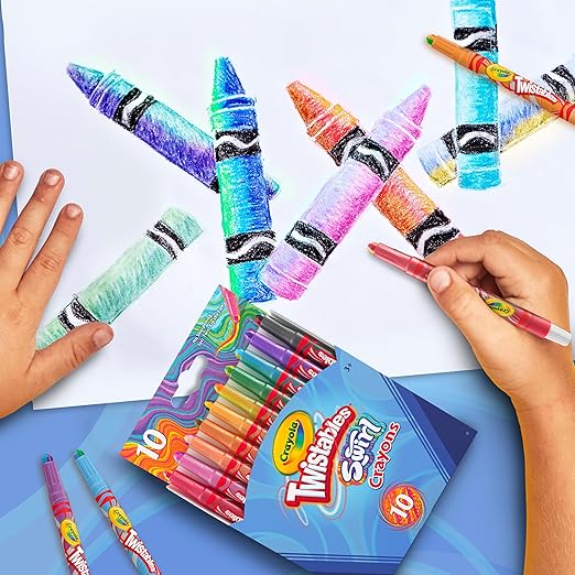كرايولا أقلام الشمع قابلة للتدوير 10 قطع رسم و تلوين Crayola