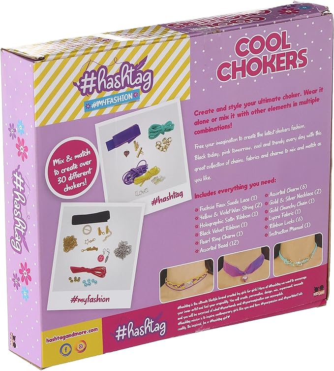 هاشتاج قلادة شوكر من ماي فاشن الخرز والاكسسوارات Hashtag