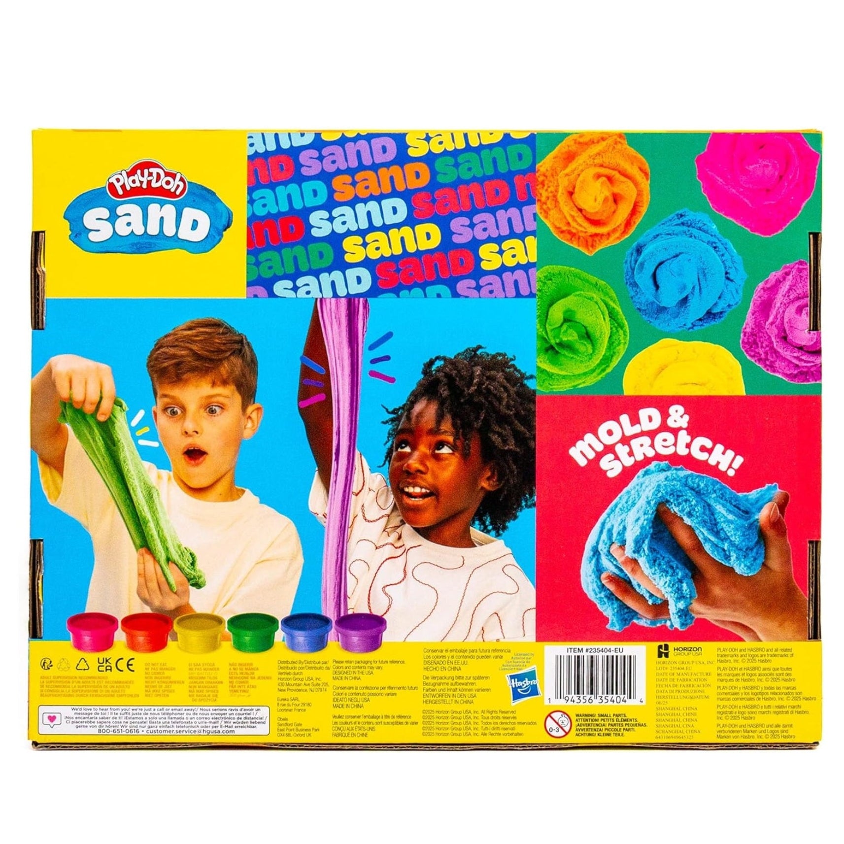 بلاي دوه مجموعة رمل تشكيلي 6 علب تشكيل الرمل Play-Doh
