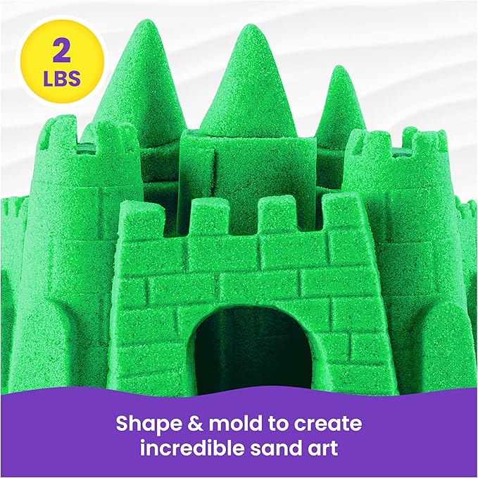 كينتك ساند حقيبة رمل اخضر تشكيل الرمل Kinetic SAND