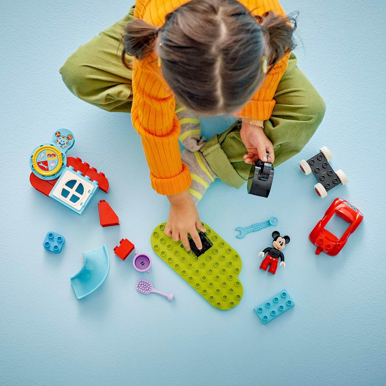 ليجو 10441 دبلو نادي وسيارة ميكي ماوس مكعبات التركيب LEGO